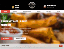 Tablet Screenshot of charlies-cafe.dk
